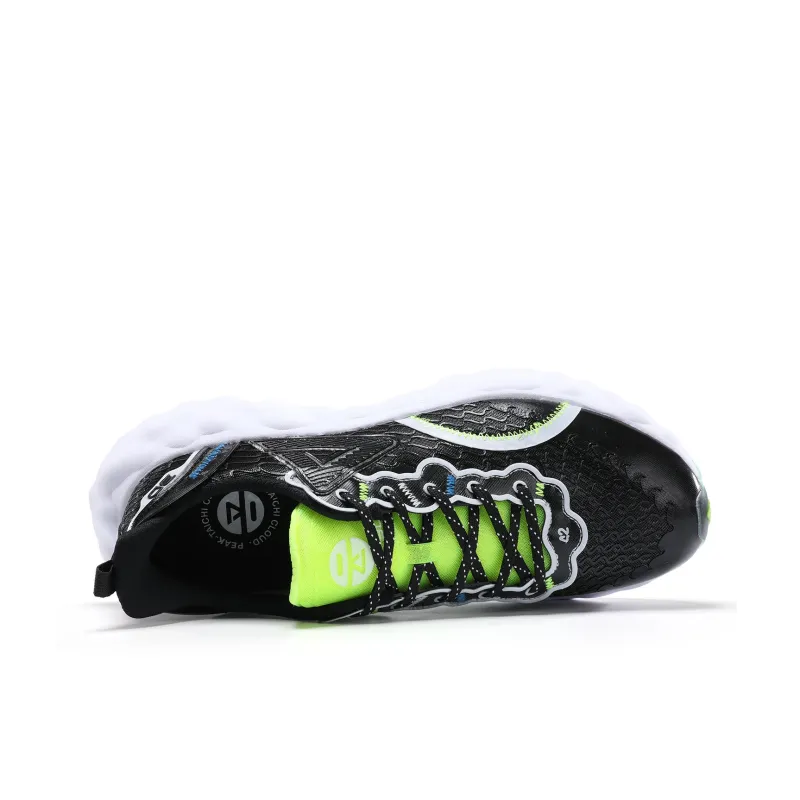 PEAK Taichi Cloud R1 3D Width Anti Slip And Wear Resistant Lightweight Low Top Sports Casual Shoes Men's Black White-4
