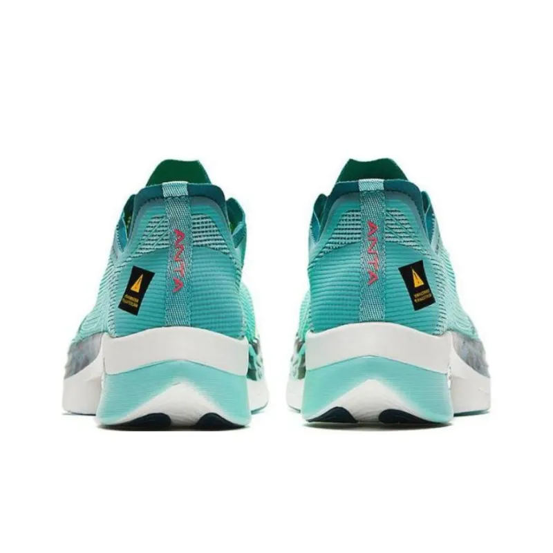 Anta C10 Pro Cushioning Anti Slip And Wear Resistant Low Top Carbon Plate Marathon Running Shoes Women's Blue-3