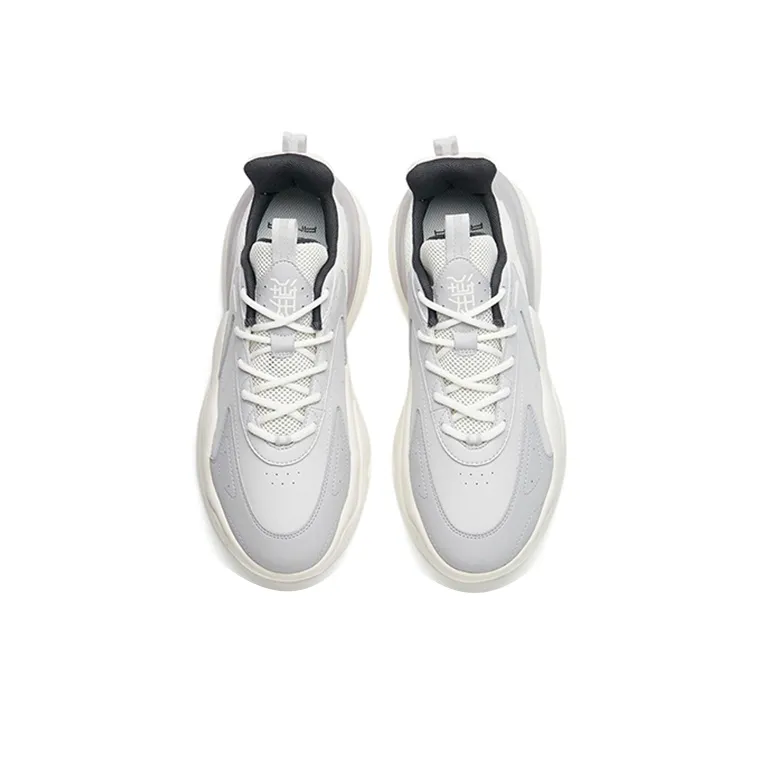 Anta Chao Worship 3.0 Low Top Sports Casual Shoes Men's Gray White-3