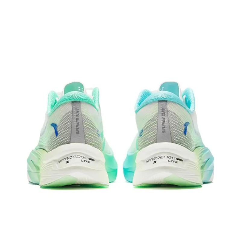 Anta C202 5 GT Cushioning Wear Resistant Low Top Marathon Running Shoes Men's White Green-4
