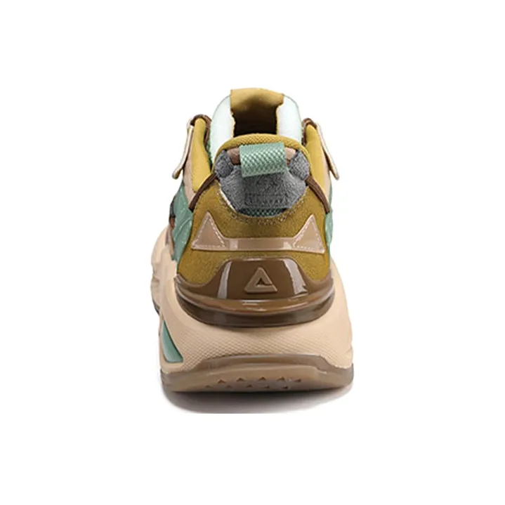 PEAK Attitude Extreme Series Chunky Sneakers Men Low Top Mud Sand Yellow/Gray Olive-4