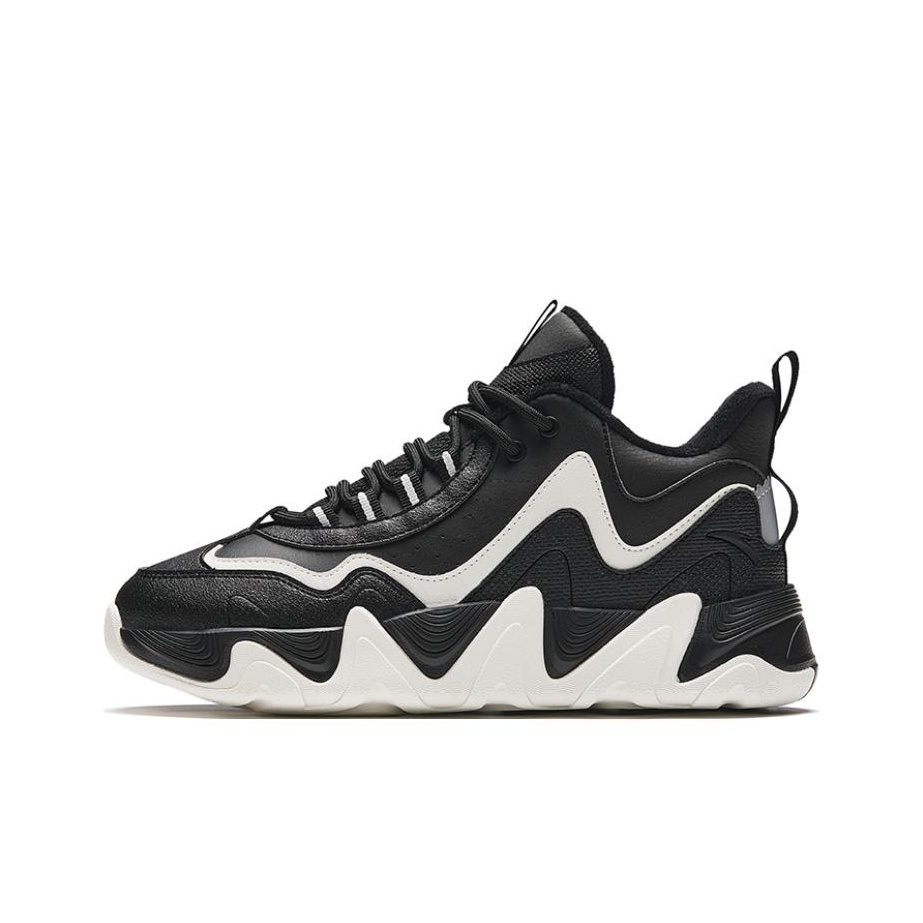 ANTA Back Wave 1.0 Skateboard Shoes Women's High-Top Black