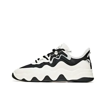 Anta Back Wave 1.0 Anti Slip Wear Resistant Low Top Running Shoes Black White