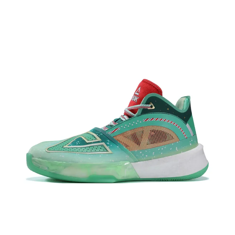 PEAK Surfing The Big Triangle 1.0 Basketball Shoes Men High Top Mixed Color-1