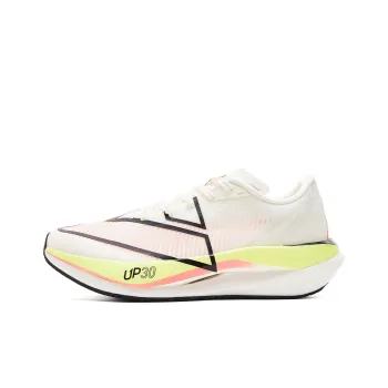 PEAK UP 30 3.0 Running Shoes Men Low Top Super Light White Yellow