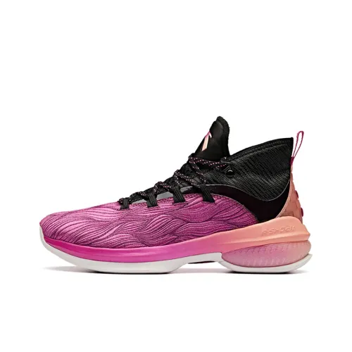 ANTA UFO2.0 Basketball Shoes Men Mid-Top Pink/Purple