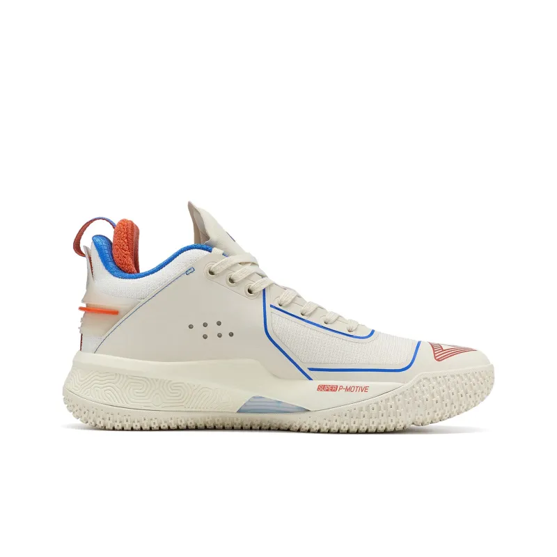 PEAK Flash 4 Anti Slip Wear Resistant Mid Top Basketball Shoes Men's Ecru-1