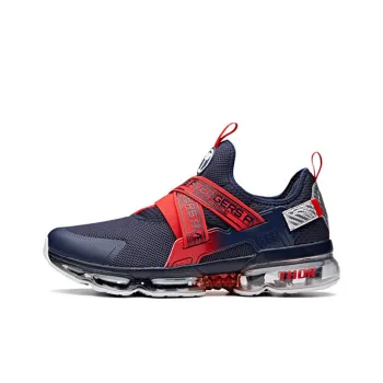 MARVEL x Anta SEEED Anti Slip Wear Resistant Low Top Running Shoes Men's Blue Red