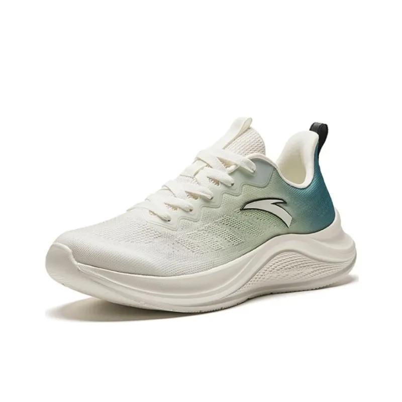 Anta Walk Slip-Resistant Breathable Lightweight Low-Top Running Shoes Men's Beige Green-1