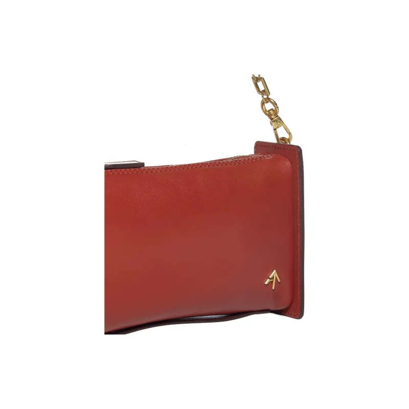 Manu Atelier Calfskin Leather Clutch, Crossbody Bag, Shoulder Bag Women's-4