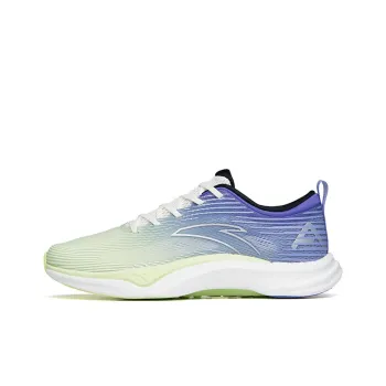 ANTA Four Generations Of Hydrogen Running Running Shoes Men Low Top Ivory White/Elf Yellow/Mysterious Purple