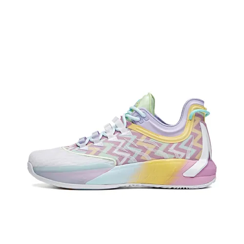 Anta GH1 Hayward GH1-Low Easter Low-Top Performance Basketball Shoes Men's White Pink Purple
