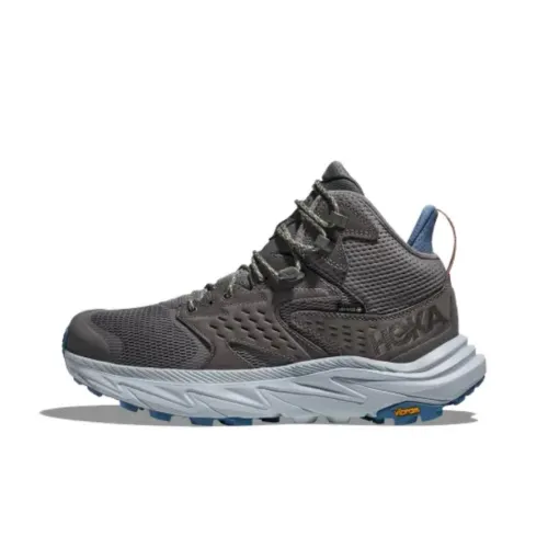 HOKA ONE ONE Cushioning Wear Resistant Mid Top Trekking Shoes Men's Gray