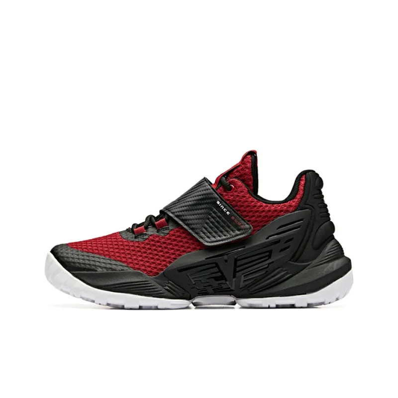 Anta Bastard Low Top Vintage Basketball Shoes Men's Red Black-0
