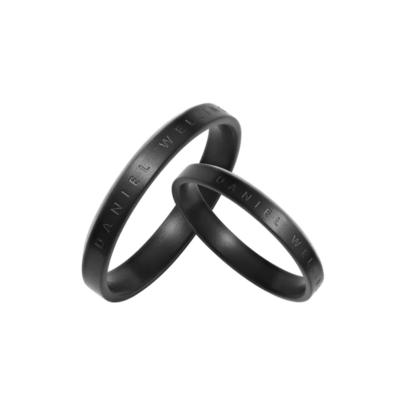 Daniel Wellington Alloy Rings Unisex Radiant Eye Black-1