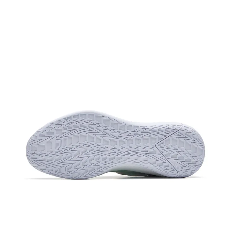 Anta Hengsao4 Cushioning Anti-Slip Wear-Resistant Breathable Lightweight Rebound Low-Top Basketball Shoes White Green-5