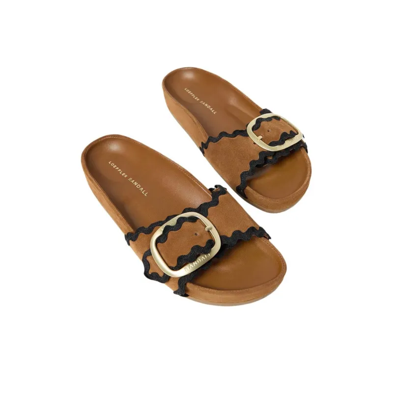 Loeffler Randall Slide Slippers Women's Brown-4