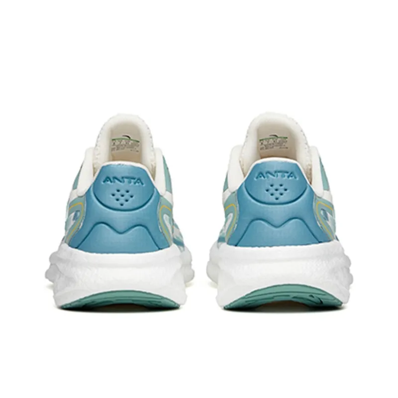 Anta Martian Foam Running Collection Cushioning Anti-Slip And Wear-Resistant Low-Top Running Shoes White Green Yellow-4
