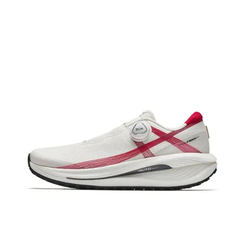 ANTA Champion All Weather Series Running Shoes Women's Low-Top Papyrus White/Classic Red