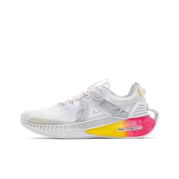 PEAK Anti Slip Wear Resistant Cushioning Breathable Low Top Casual Shoes Women's White Red