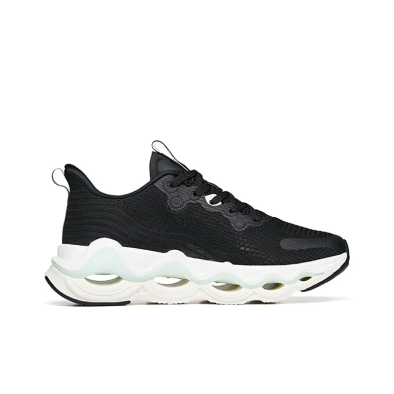 Anta Martian Foam Mars Foam Lightweight And Wear resistant Low Top Running Shoes Women's Black-1