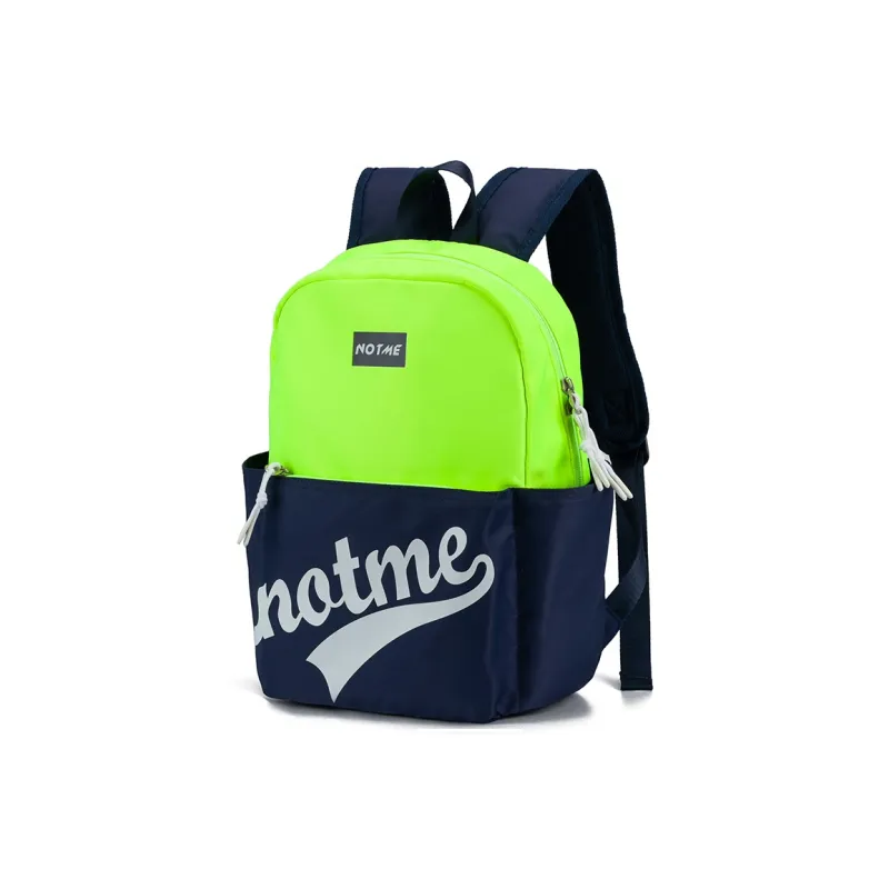 NOT ME Fabric Backpack Small Size Unisex Color Blocking Design-2