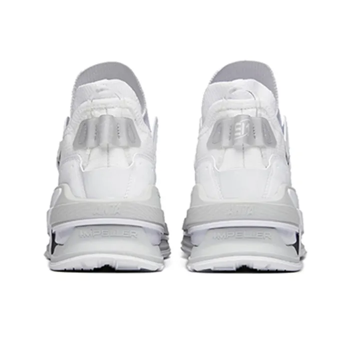 Anta AT91 Abrasion Resistant Breathable Low Top Running Shoes Men's Anta White-4