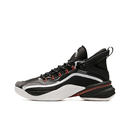 ANTA UFO2.0 Basketball Shoes Men High-Top Black/ANTA White/Mist Gray