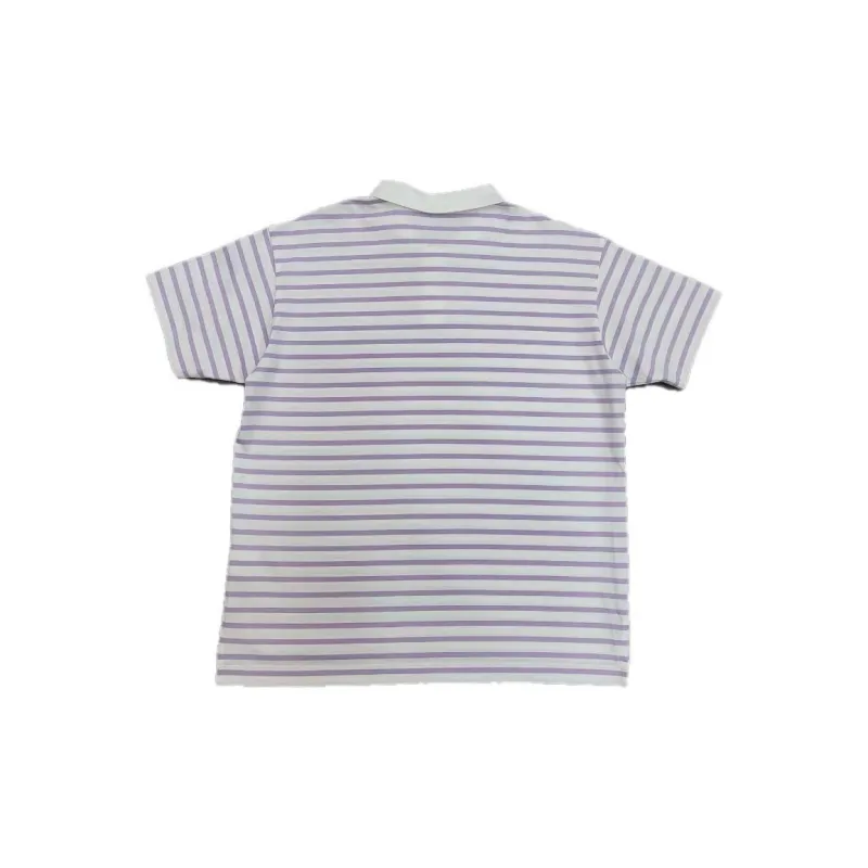 KOLON SPORT Polo Shirt Women's Purple White Stripes-1