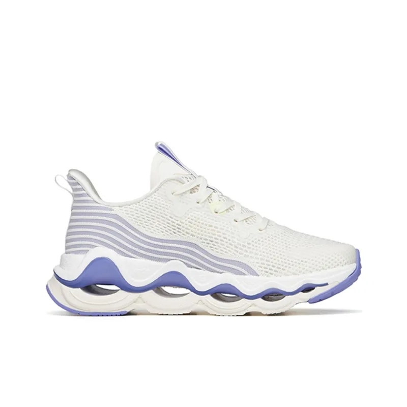 Anta Martian Foam Low-Top Running Shoes Women's White Purple-1