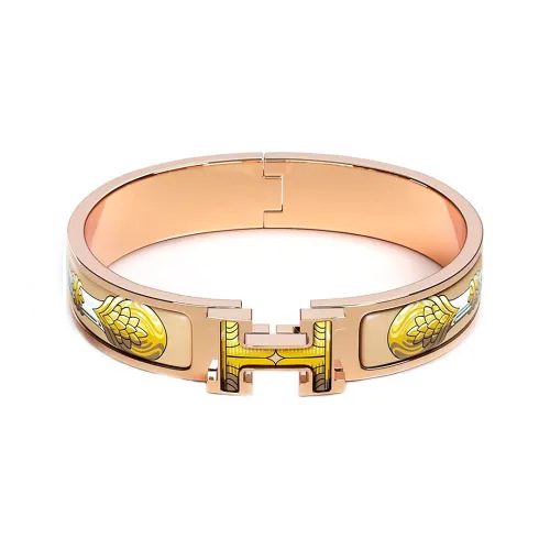 HERMES Bangles Women's Yellow/Gold