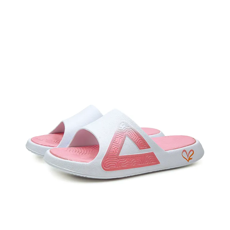PEAK Slide Slippers Men's Beige White Navy Blue/White Pink-2