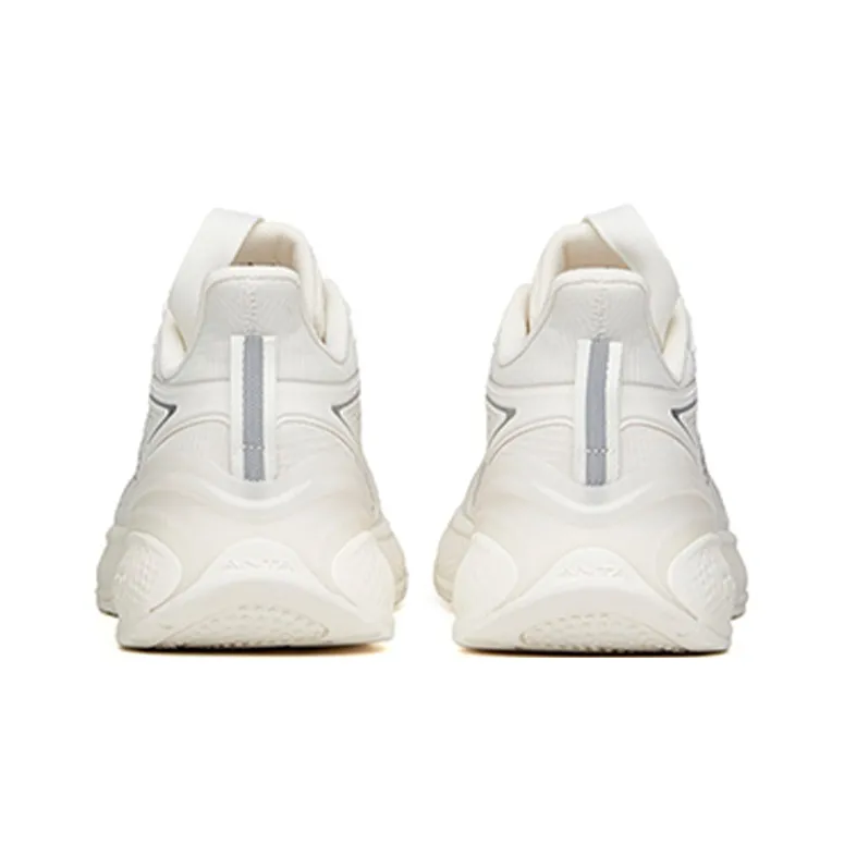 Anta C37 2.0 Cushioned Slip-Resistant Abrasion-Resistant Breathable Low-Top Running Shoes Men's Ivory White-4
