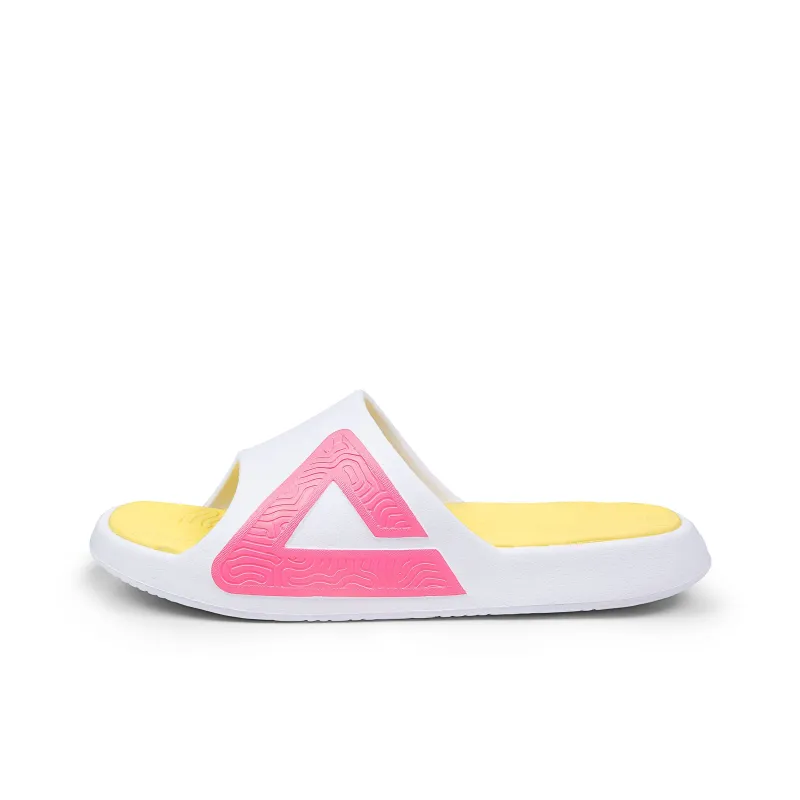 PEAK Tai Ji1.0 Slip Resistant Slide Slippers Women's Strawberry White Red-0