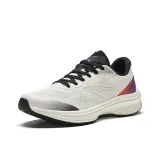 ANTA Road Run Running Shoes Men Low-Top Ivory White/Black/Purple Jade