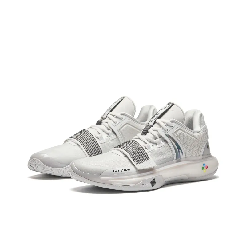 Anta GH5 Cushioning Rebound Low Top Basketball Shoes Men's Sand Grain Gray-2