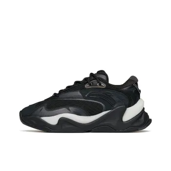 Anta Pulse Anti Slip And Wear Resistant Breathable Low Top Chunky Sneakers Women's Black