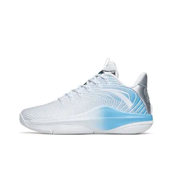 Anta Shu Bomb Technology Sky 5 Cushioning Anti Slip And Wear Resistant Low Top Basketball Shoes Men's White Blue