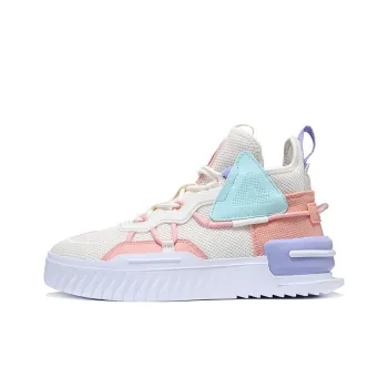 PEAK State Pole High Top Skateboard Shoes Women's Canvas White