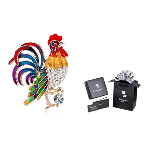 Eternelle Brooches Women's Zodiac Chicken