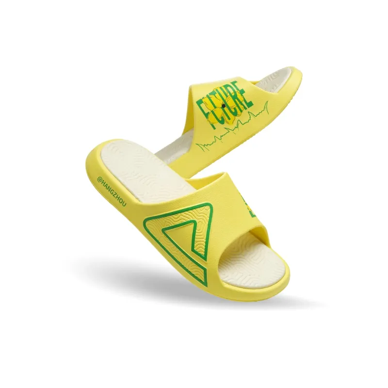 PEAK Statistic Sandals Slide Slippers Unisex Laurel Yellow-4