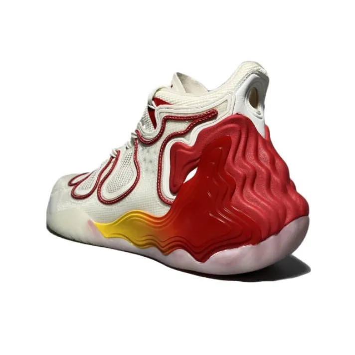 ANTA Star Mountain Basketball Shoes Men Mid Top White/Red-3