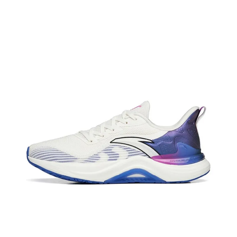 Anta 2.5 Breathable Lightweight Low-Top Running Shoes Men's White Purple-0