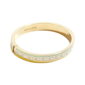 COACH Brass-Plated Enamel Enamel Bangles Unisex Gold