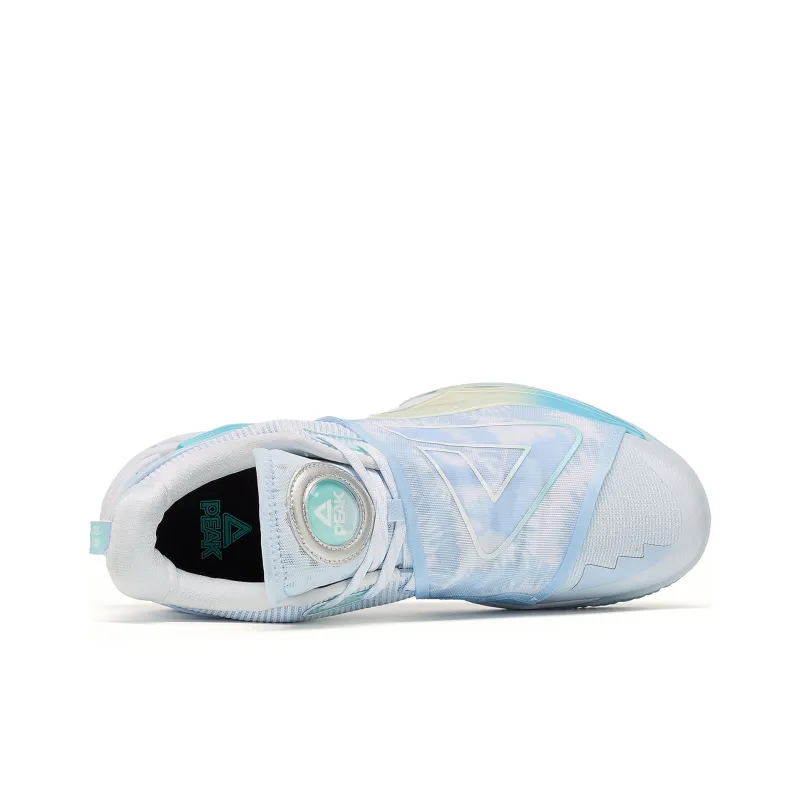 PEAK Magic Horse 1.0 Mid Top Performance Basketball Shoes Men's Blue White-3
