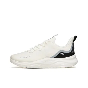 Anta Ling Yun 2 Slip Resistant, Abrasion Resistant, Breathable Low Top Running Shoes Men's White Black