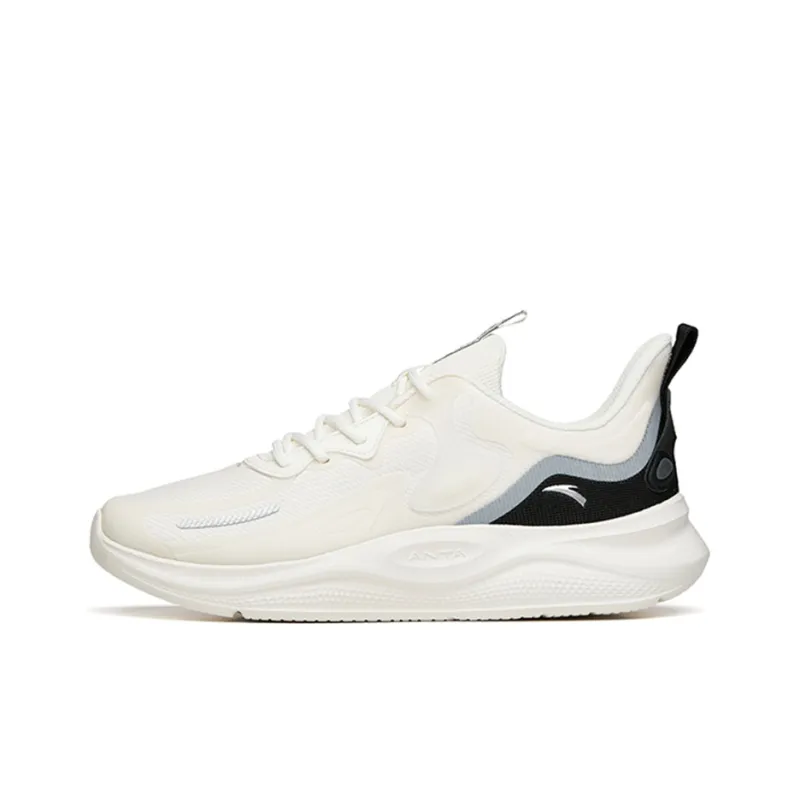 Anta Ling Yun 2 Slip Resistant, Abrasion Resistant, Breathable Low Top Running Shoes Men's White Black-0