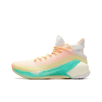 Anta KT4 Klay KT Playoffs Calm Flow Deep High Top Basketball Shoes Men's White Red Yellow Green