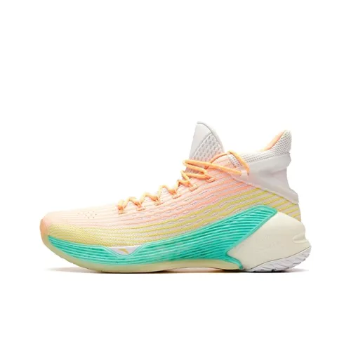 Anta KT4 Klay KT Playoffs Calm Flow Deep High Top Basketball Shoes Men's White Red Yellow Green
