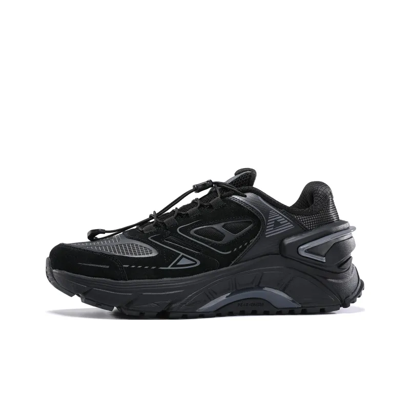 PEAK State Pole Chiye Running Shoes Men's All Black-0